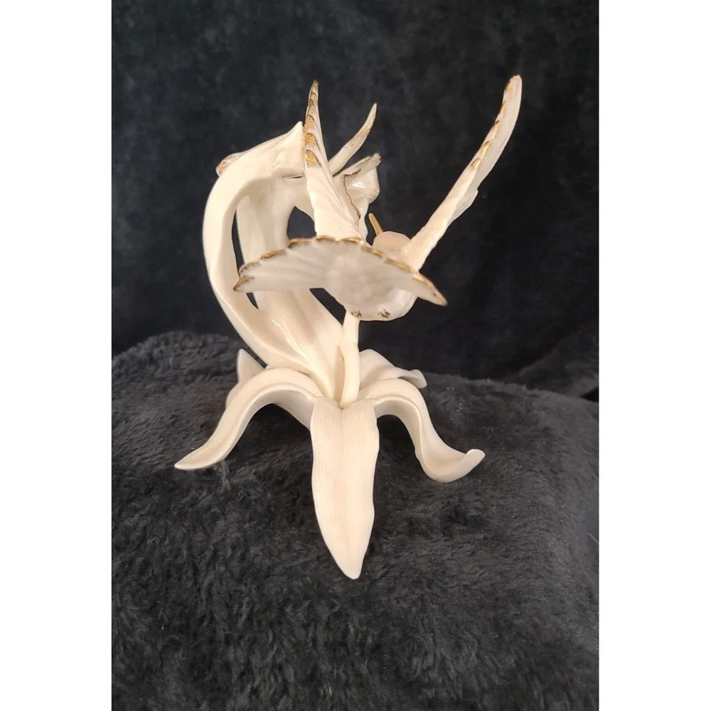Beautiful Lenox Porcelain Classic Hummingbird Ivory Sculpture Figurine READ - Picture 8 of 16